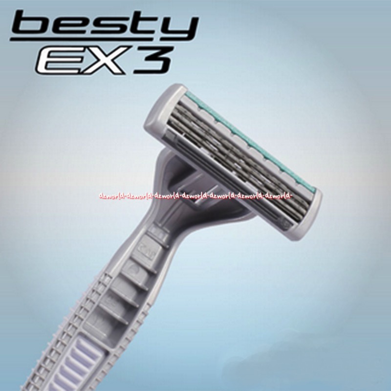 Kai Razor Besty EX 3 Alat Pisau Cukur Jenggot Kumis Pria Silver Shaver Kay 3pcs Kairazor