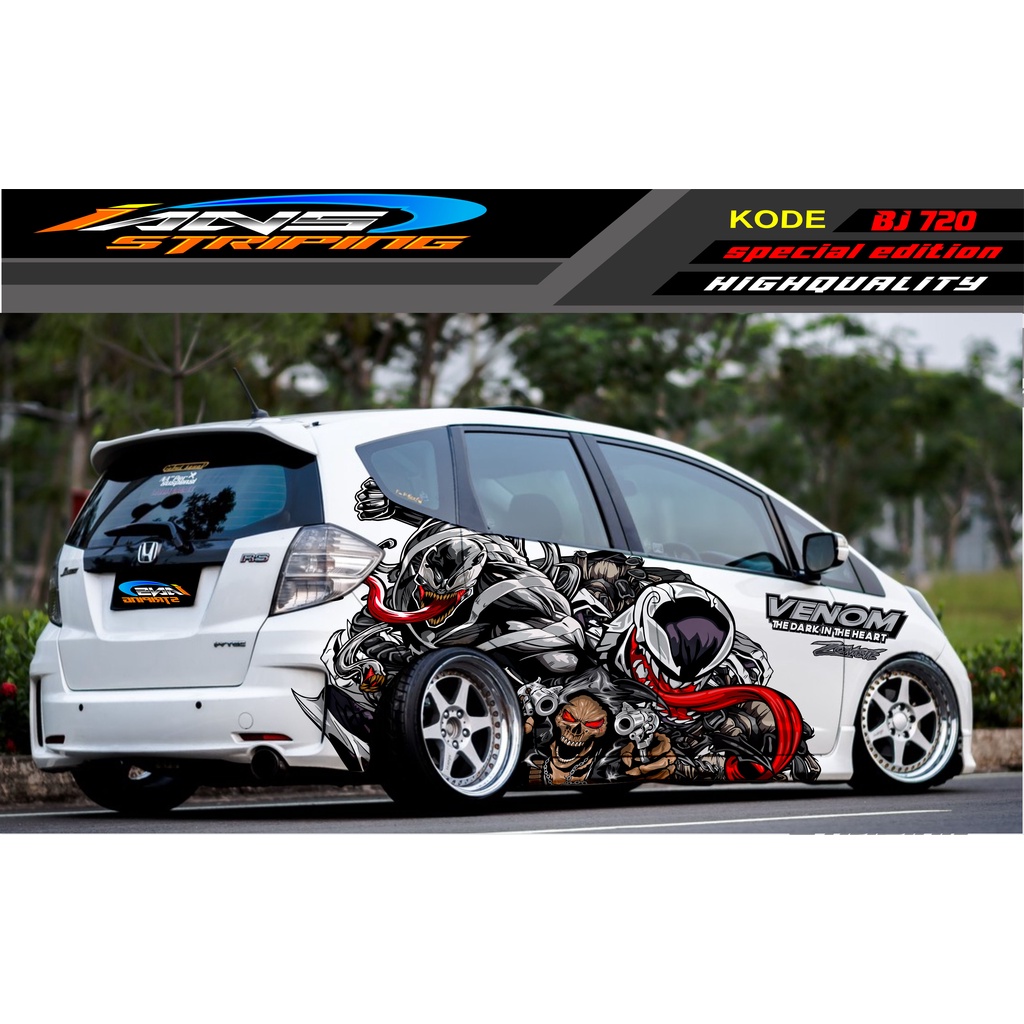 DECAL STICKER MOBIL HONDA BRIO, JAZZ RS, MOBILIO, AGYA, YARIS, ATOS / STICKER MOBIL