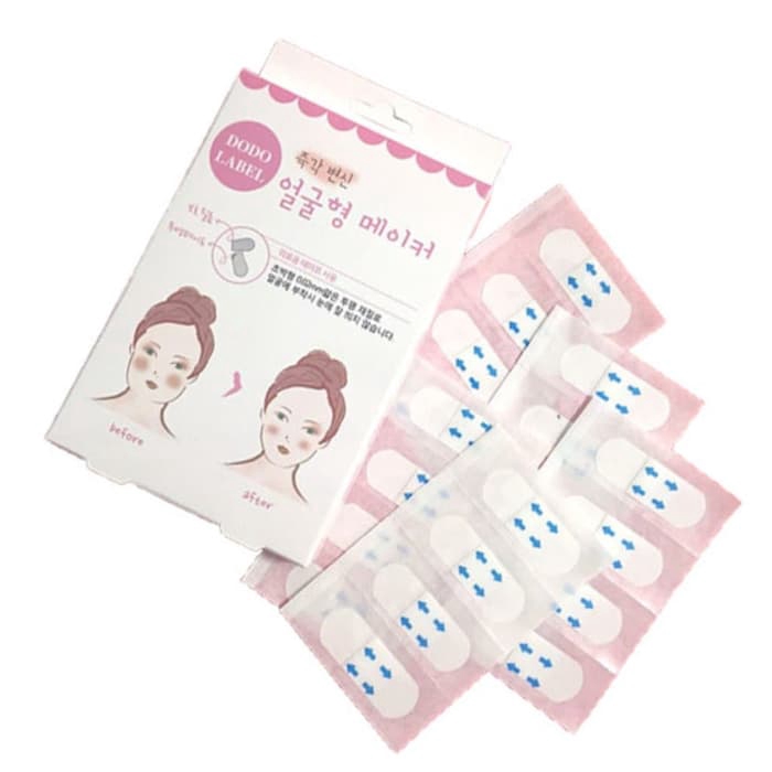 Dodo label face lift tape for V shape isi 40 Pcs - Stiker Selotip Penirus Wajah ala Korea ORIGINAL