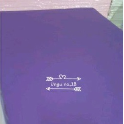 

Kertas Sampul Omega Foil No.18 Karton Cover Omega Foil Paper Ungu Nomor 18 isi 50lembar