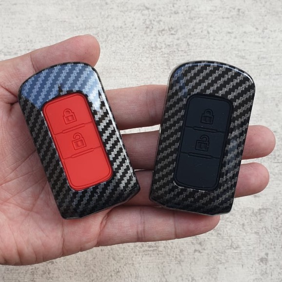 Casing Kunci Carbon Mitsubishi Xpander All New Livina 2019 2020 Smartkey