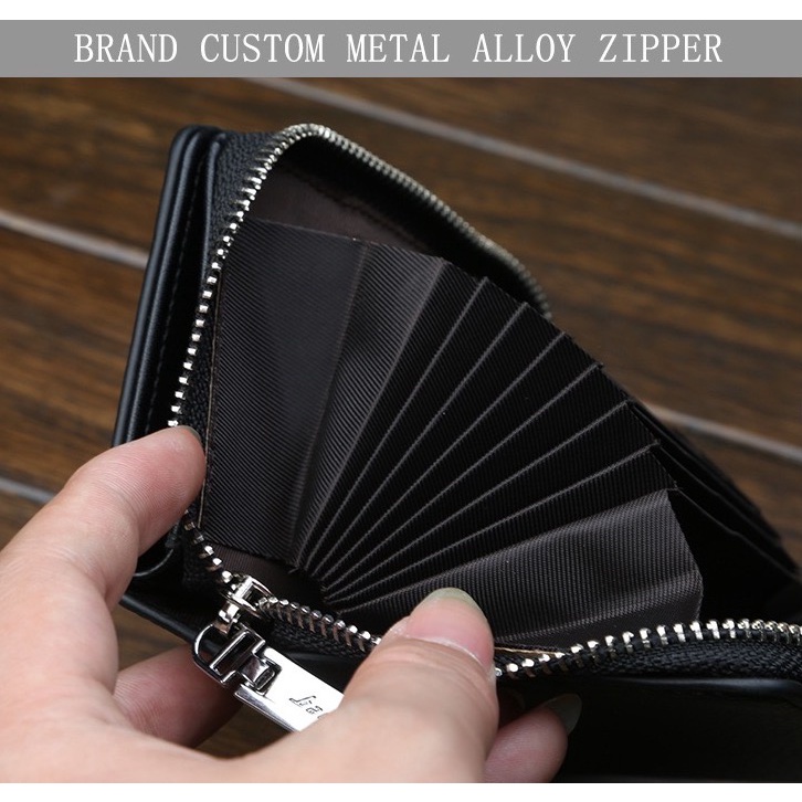 ORIGINAL BAELLERRY D1103 DOMPET UANG DAN KARTU KEKINIAN BAHAN KULIT SINTETIS