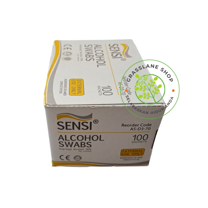 Alcohol Swab Sensi Swabs Tissue Alcohol isi 100