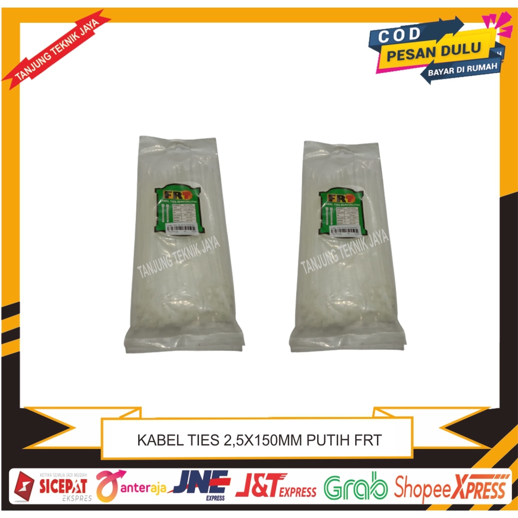 KABEL TIES PUTIH 2,5X150MM  / CABLE TIES PUTIH 2,5X150MM murah berkualitas