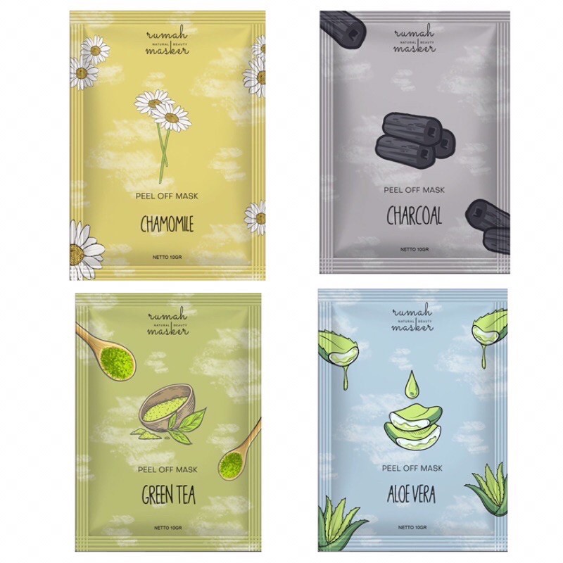 Skinhouseid Rumah Masker Wajah Peel Off Mask 10GR Original Murah Kualitas Premium BPOM