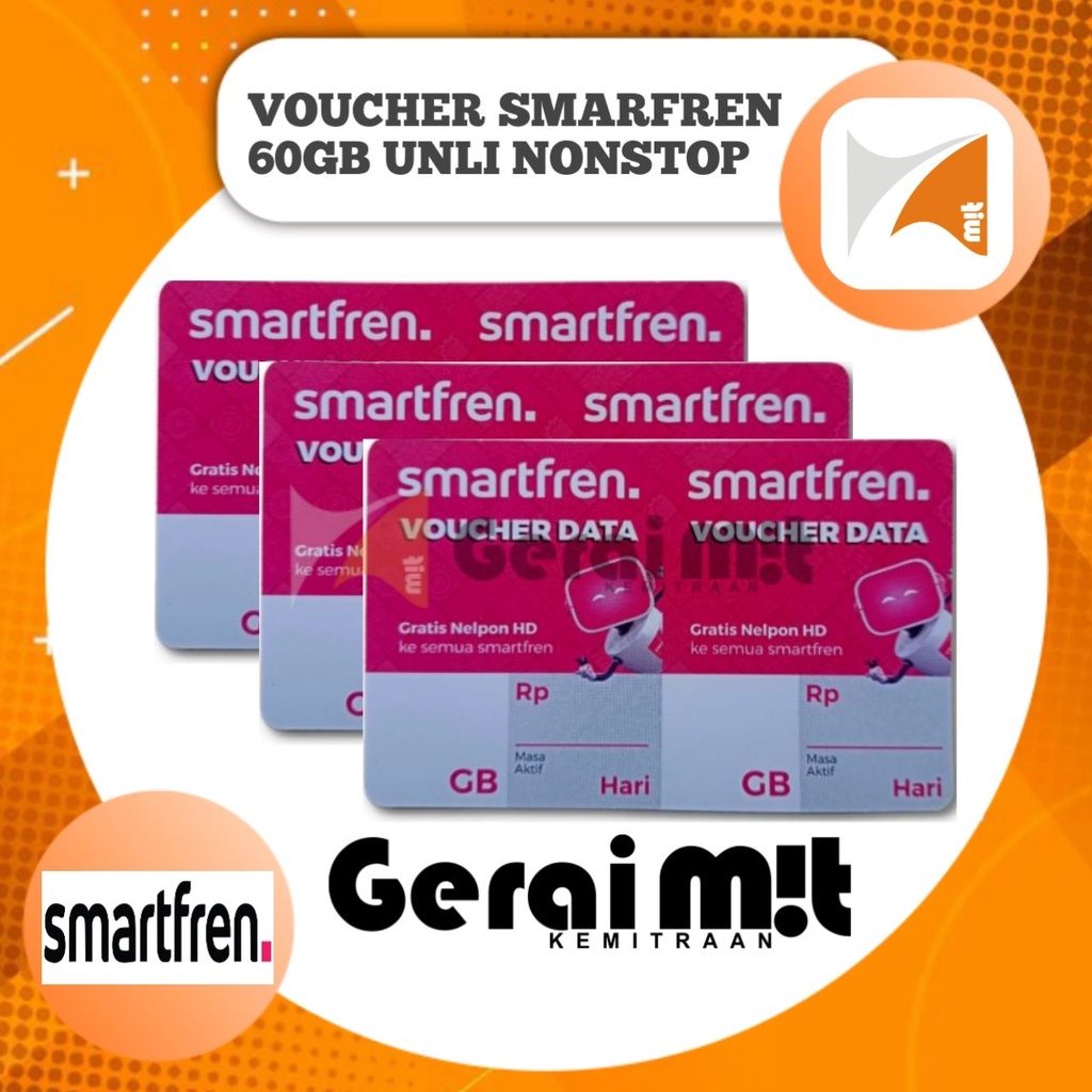Voucher Kuota Smartfren 60GB Unlimited Nonstop