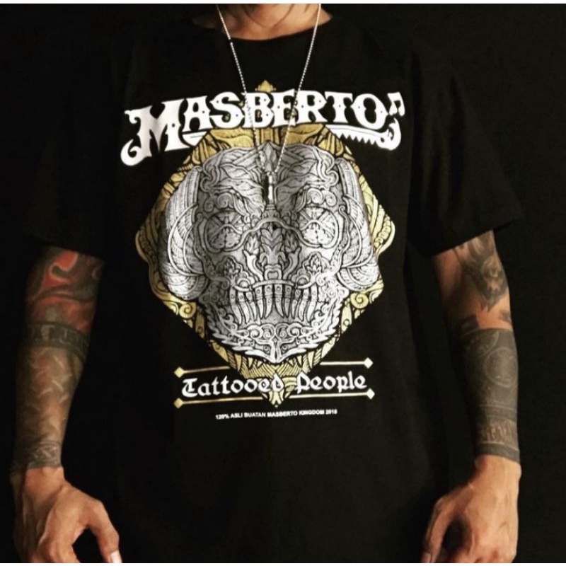Kaos Masberto/Tattooed People/kaos original/masberto kingdom/punkshop #rizqi_street_merchandise