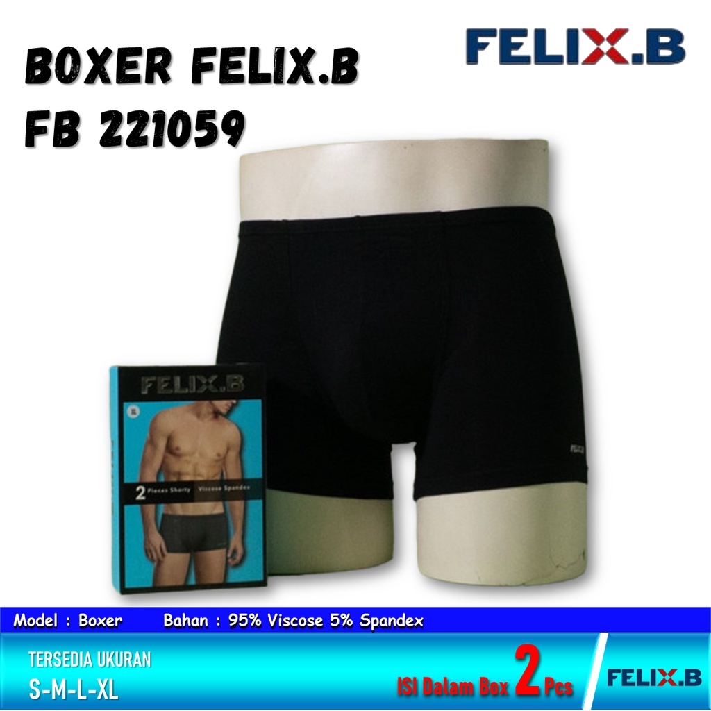 Celana dalam Pria Felix.B Import FB 221059 ISI-2 PCS bahan Viscose