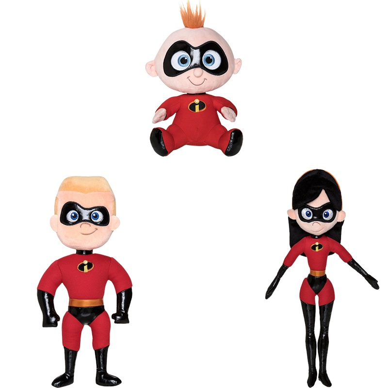 Incredibles 2mainan Mewah Menggemaskan Violet Dash Jack-Jack Boneka Lembut Untuk Anak-Anak Boneka