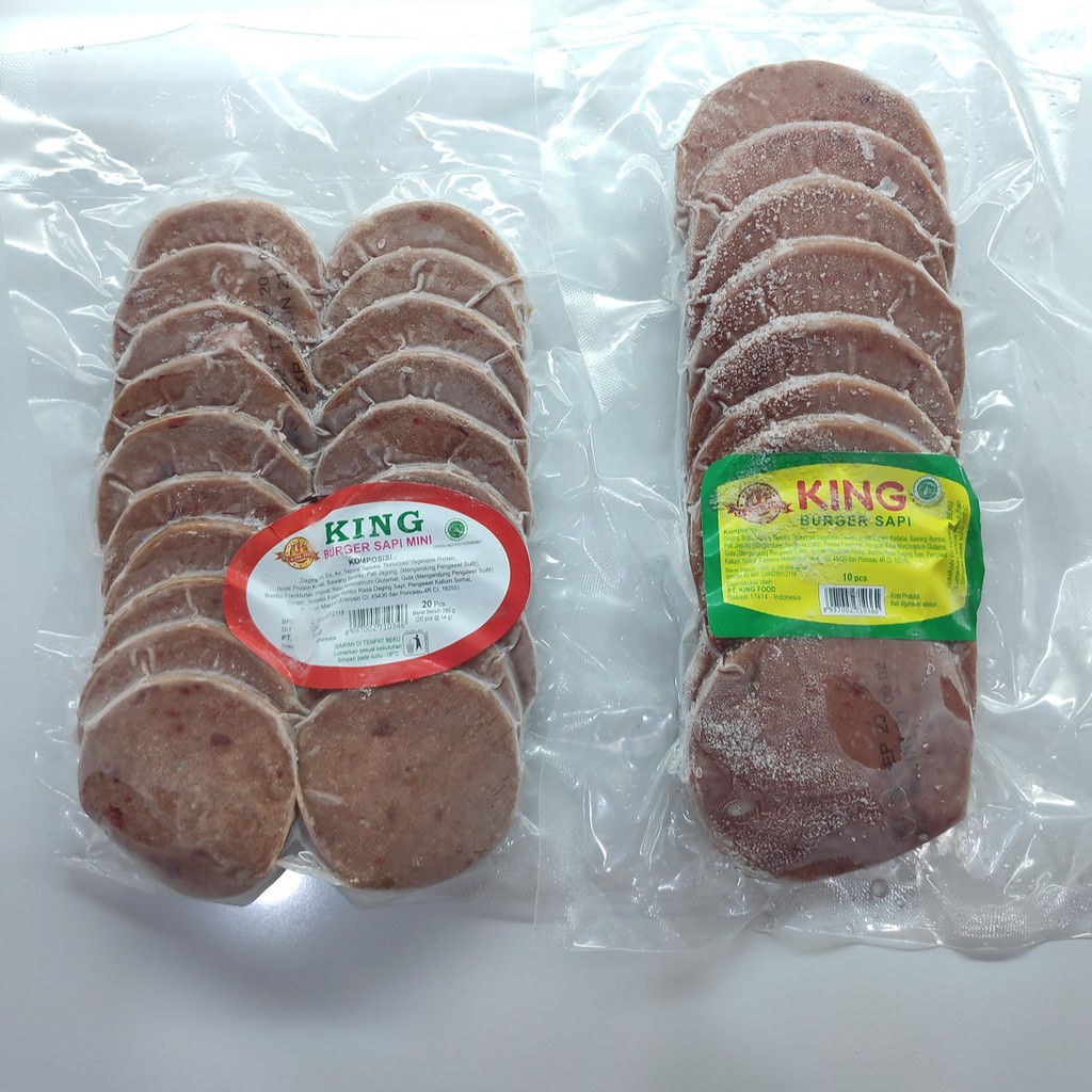 

King Burger Sapi isi 10pcs dan 20pcs Beef Burger