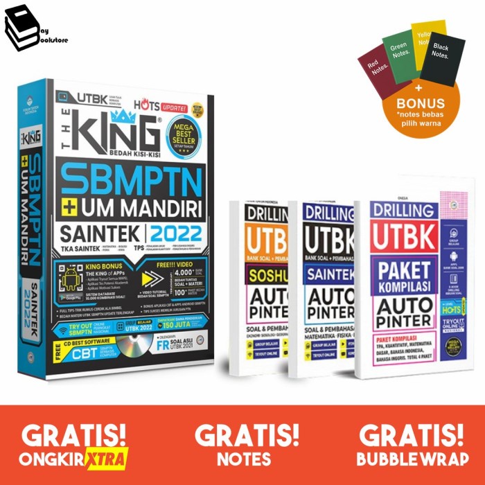 

❤BISA COD❤ THE KING BEDAH KISI KISI SBMPTN + UM MANDIRI SAINTEK 2022
