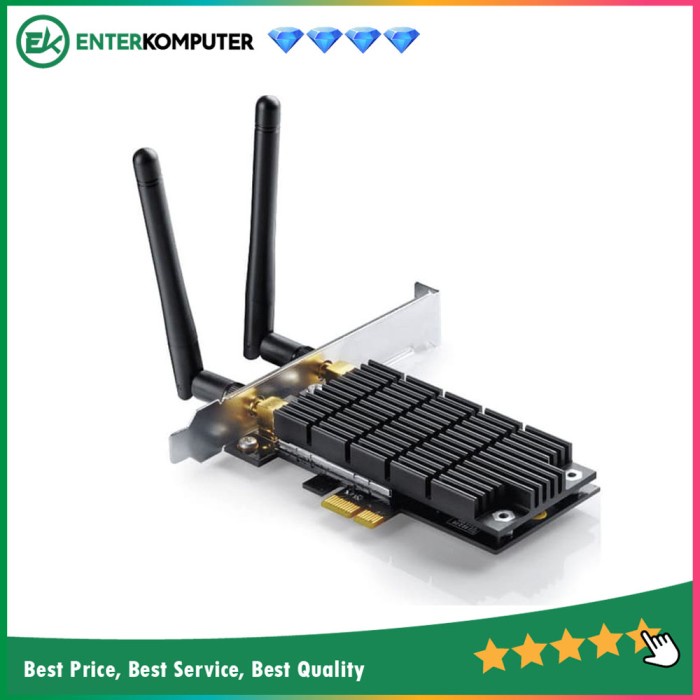 Networking TP - Link AC1300 Wireless Dual Band PCI Express Adapter - Archer T6E