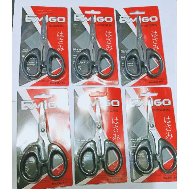 Gunting kecil isi 6 pcs mika (145) emigo