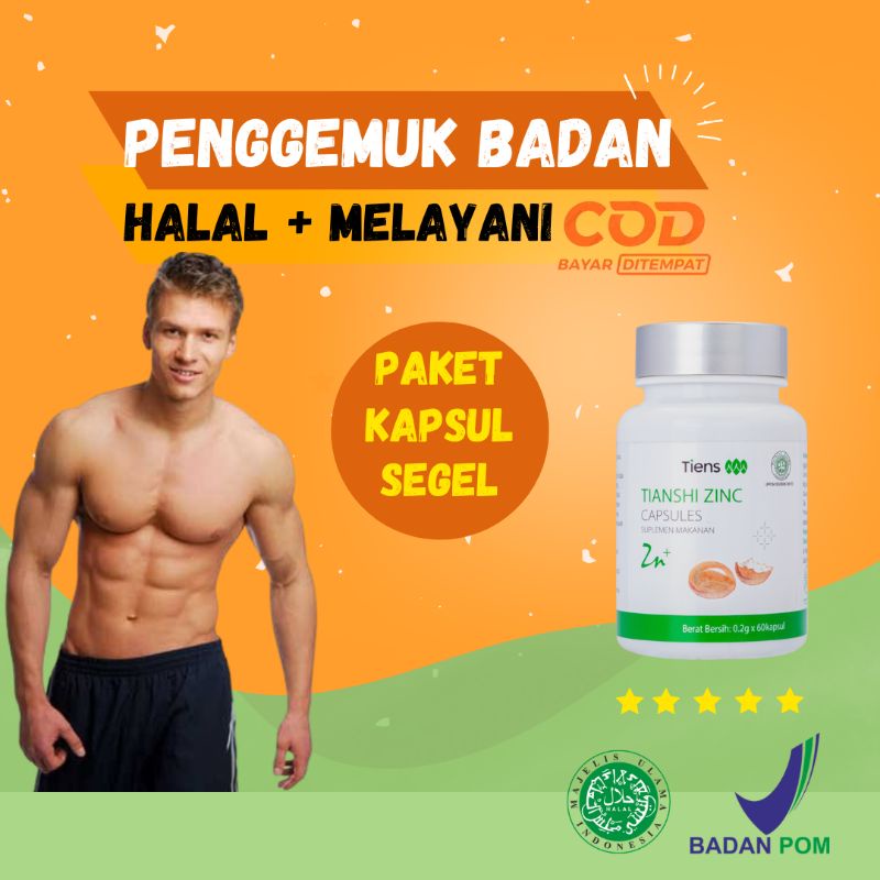 Penggemuk Badan Tiens Penggemuk Badan Penggemuk Tubuh Zinc Tiens Zinc Badan Ideal