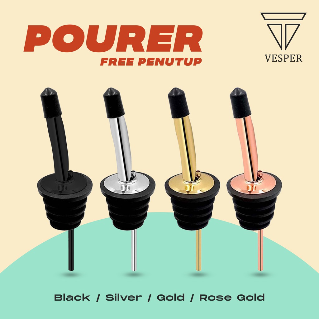 pourer botol warna / penutup botol / wine pourer stopper / pourer tutup botol minuman