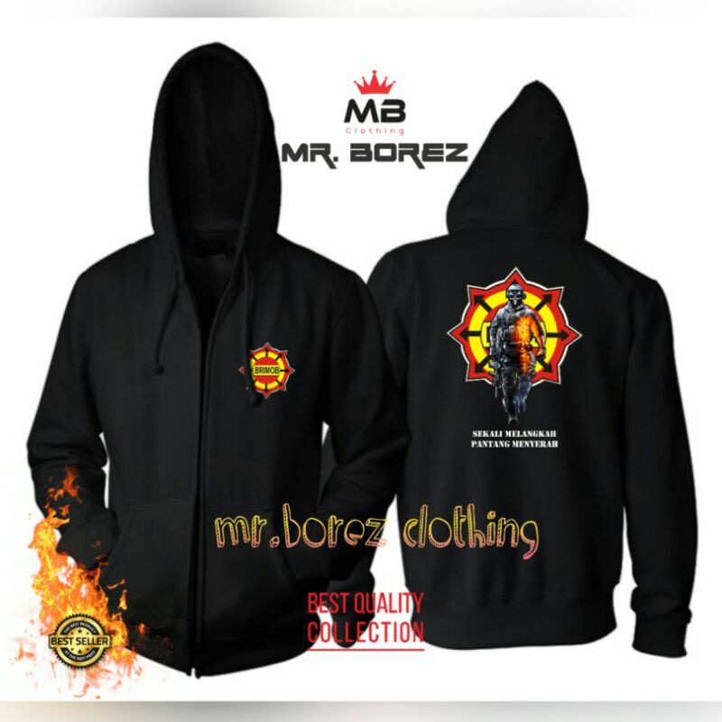 JAKET PREMIUM HOODIE BRIMOB / JAKET HOODIE PREMIUM / BAJU BRIMOB / BRIMOB STYLE / PNS