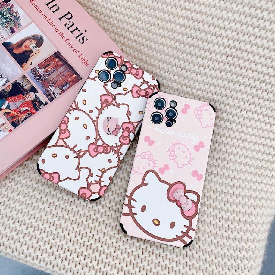 Case Motif Kartun Kucing Untuk iphone 12 11 Pro Max X Xs Max Xr 7 8 7plus 8plus Qvp8