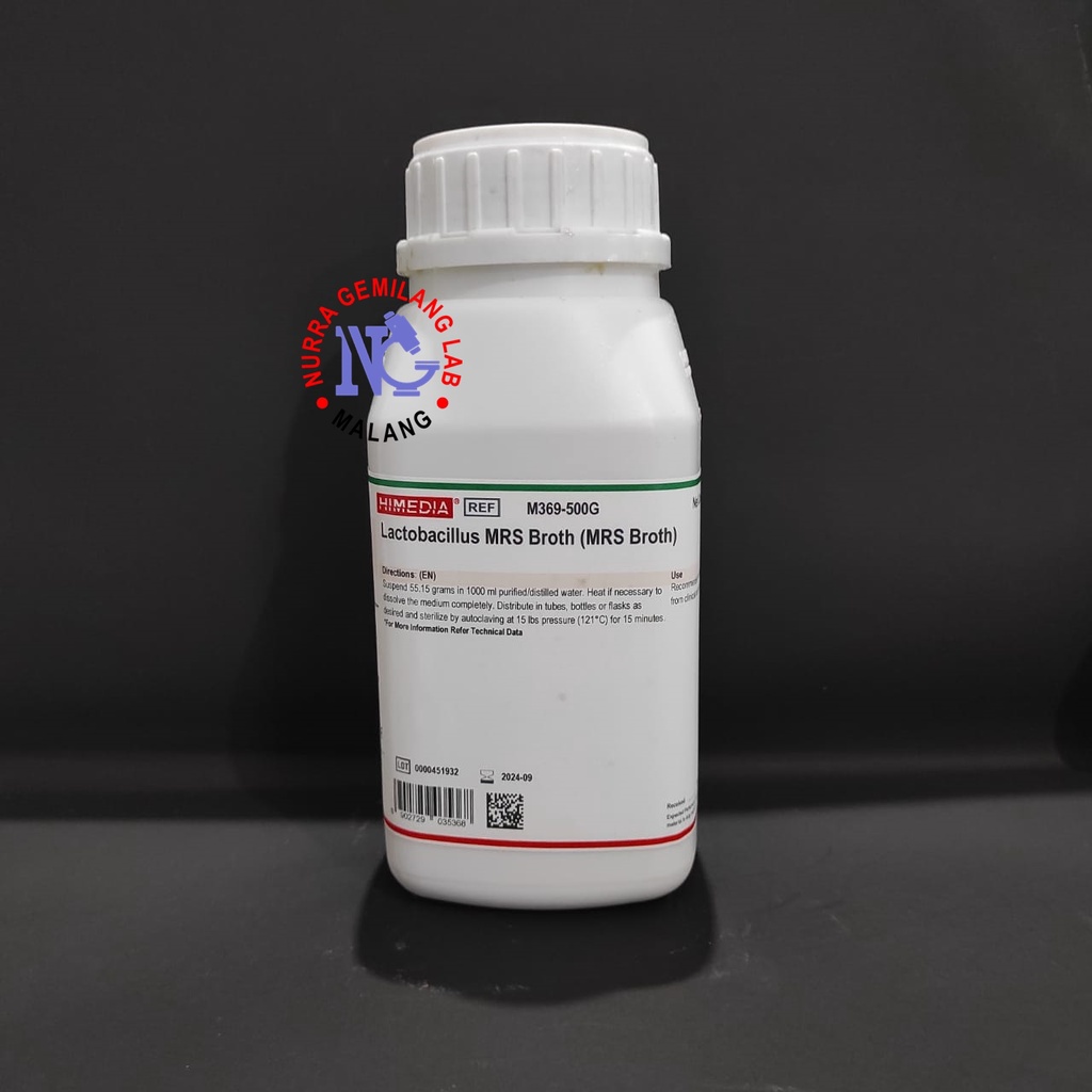 

Lactobacillus MRS Broth Himedia Repacked 50g 100g 250gram