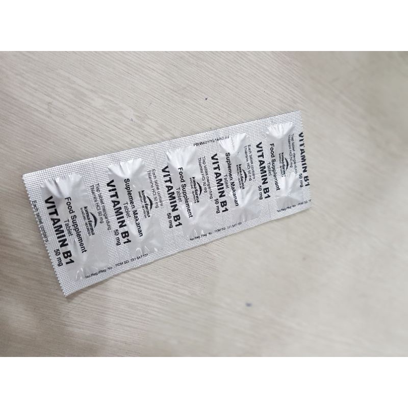 Vitamin B1 50mg / Suplemen Kesehatan / Thiamin