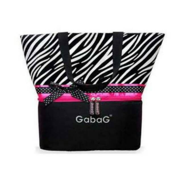 Gabag bag zebra bow