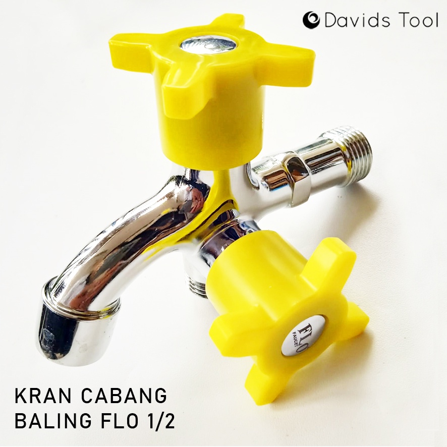 Kran Shower Cabang Sower Keran Double Dobel Flo Warna