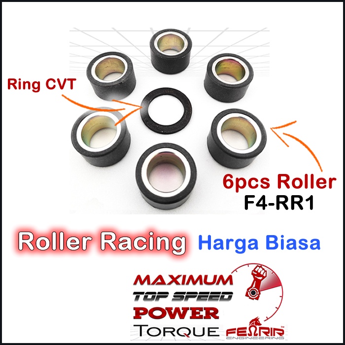 Roller Nmax PLUS Ring CVT Baja RACING, Roller Aerox RACING PLUS Ring CVT Baja Original Fenrir F4-RR1