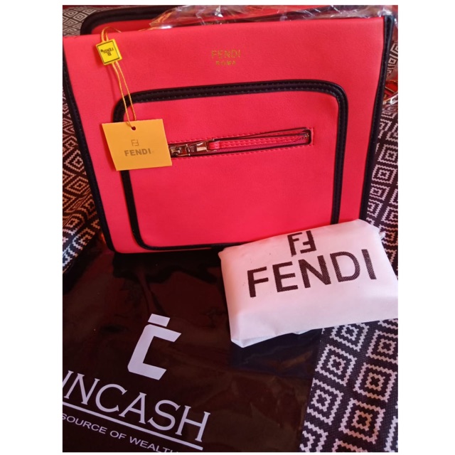 Fendi / tas Fendi 8817 2 tone carlito