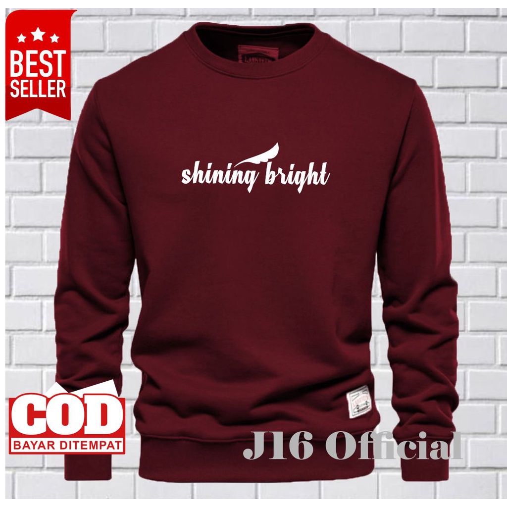 CREWNECK Sweater Oblong Pria Wanita Bahan Fleece Tebal Premium Distro