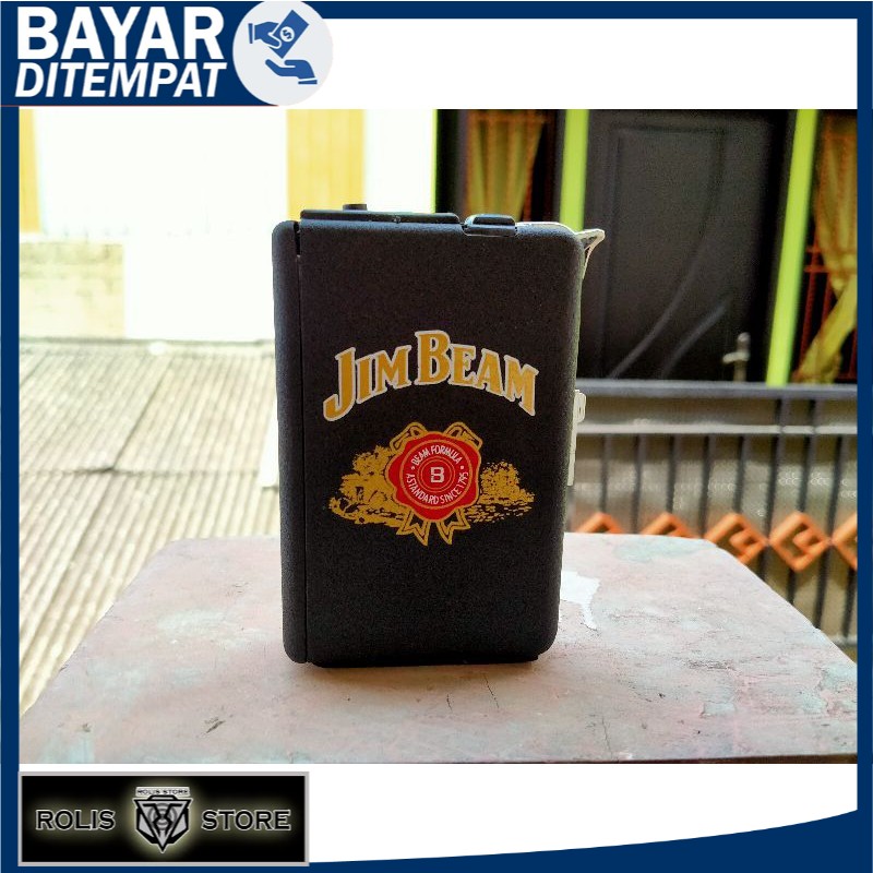 KOTAK ROKOK PLUS KOREK JIM BEAM