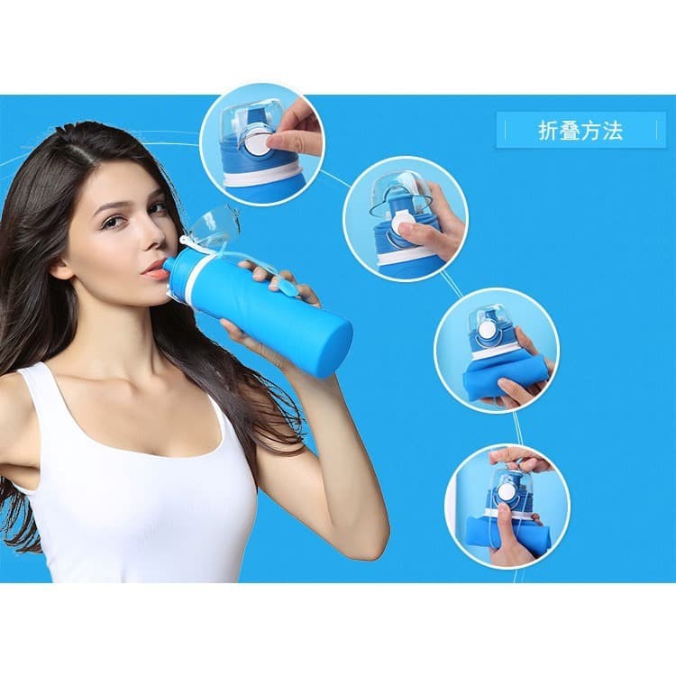 Botol Minum Lipat My Friday Anak Dewasa Foldable Silicone Bottle 750ML