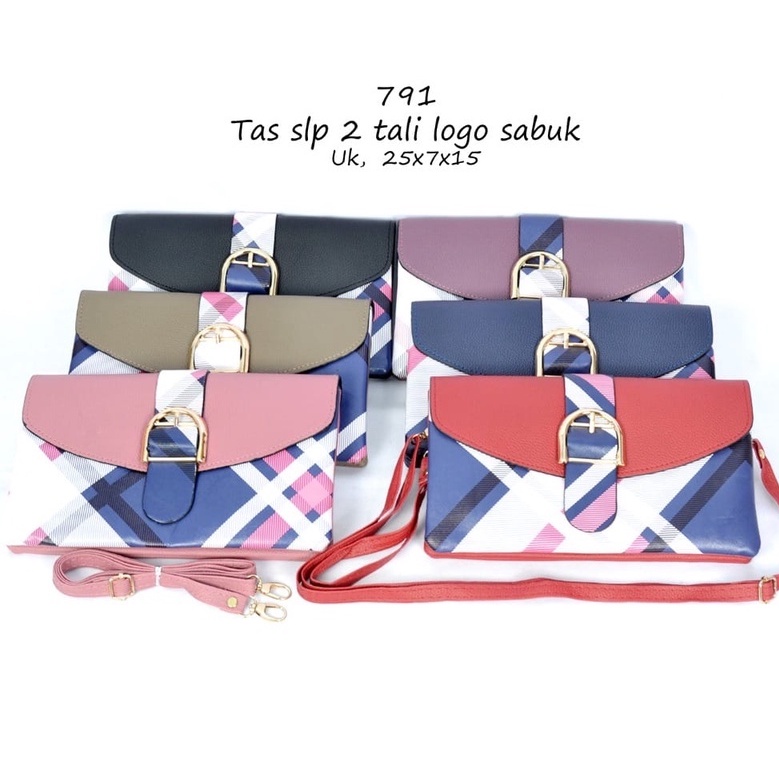 SIAP KIRIM!!! YBS Clutch wanita /sling bag tipis 2 tali ( panjang + pendek)/ selempang wanita brand new 791