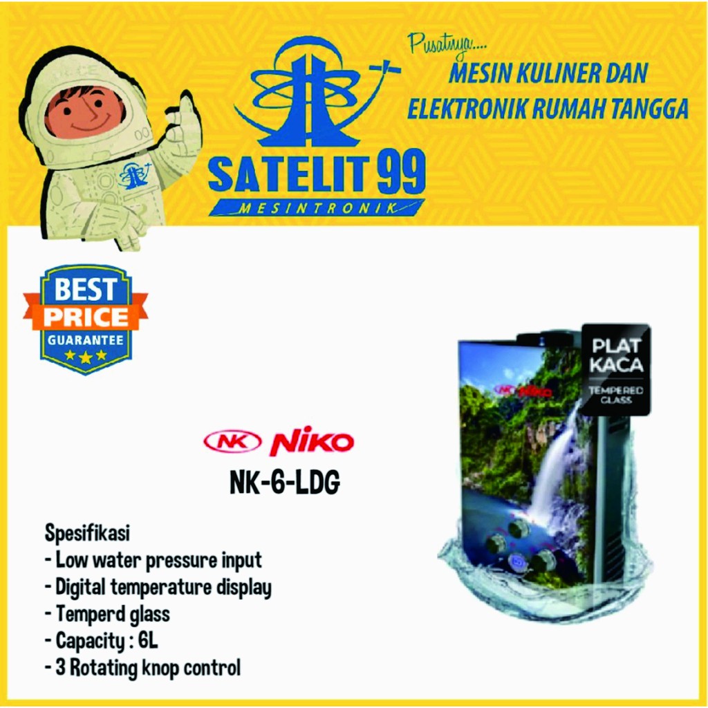 WATER HEATER NIKO NK-6-LDG