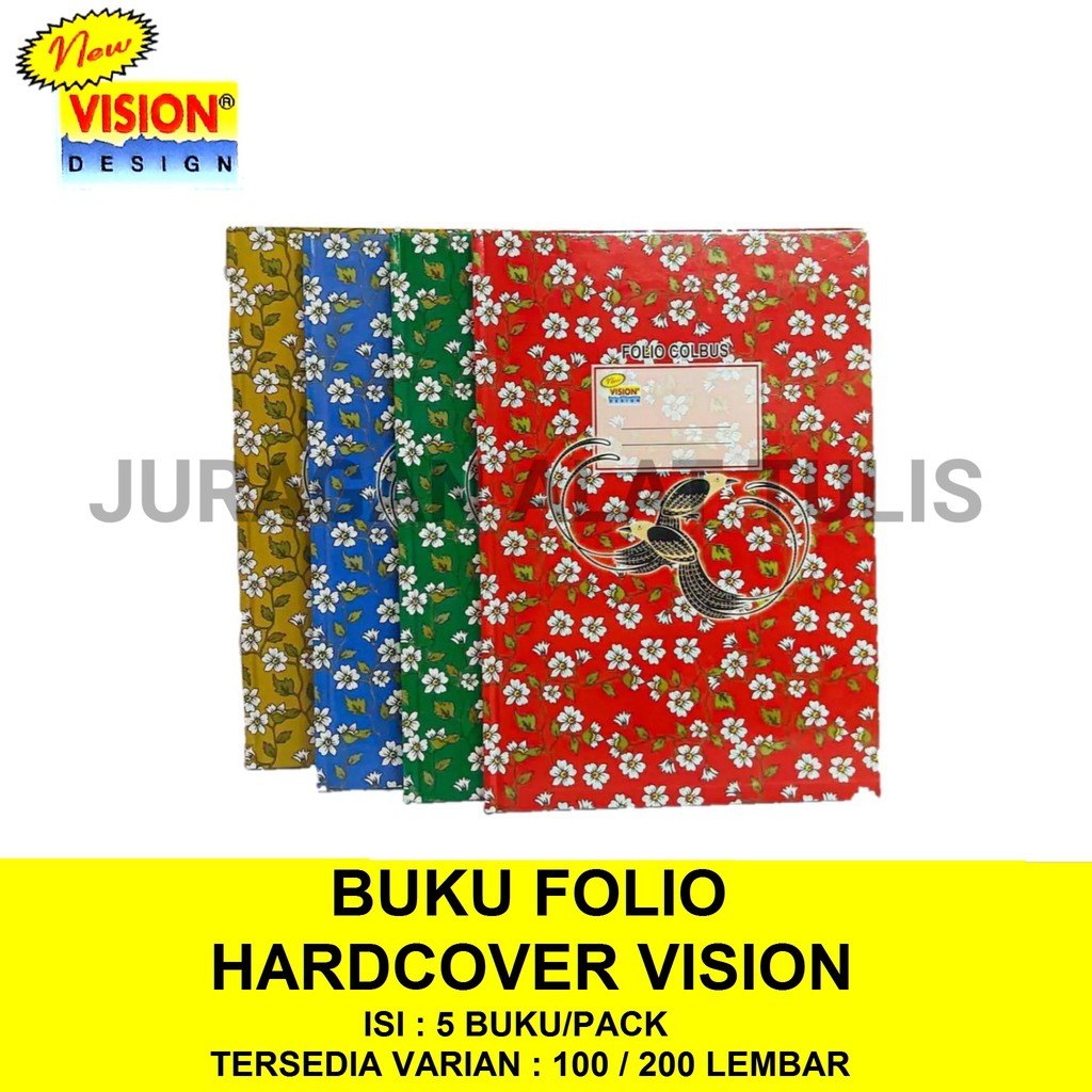 

BUKU FOLIO HARDCOVER VISION 100 / 200 LEMBAR