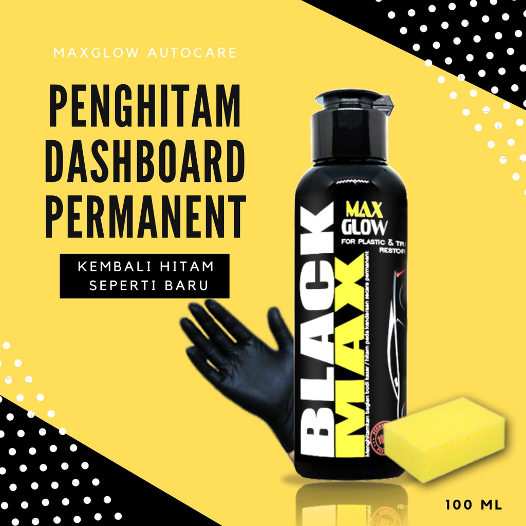 BEST SELLER Penghitam dashboard / body kit kasar mobil motor PERMANENT