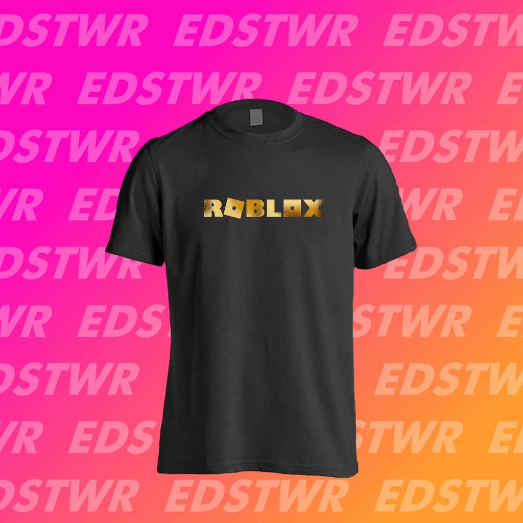 BAJU KAOS ROBLOX T-SHIRT Gold EDITTION   100% COTTON KATUN COMBED 30S 100% / Baju Kaos Laki Laki Dew