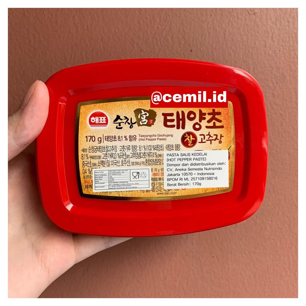 

Sajo Gochujang Taeyangcho - Hot Pepper Paste / Sambal Pasta Korea / Pasta Cabai Korea 태양초찰고추장 170gr