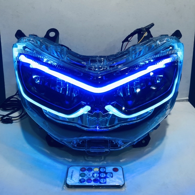 HEADLAMP REFLEKTOR NMAX OLD CUSTOM NMAX NEW ALIS RGB RUNNING REMOTE