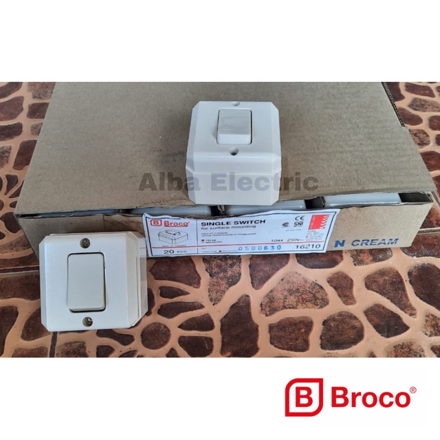 BROCO OB SAKLAR ENGKEL SINGLE SWITCH OUTBOW