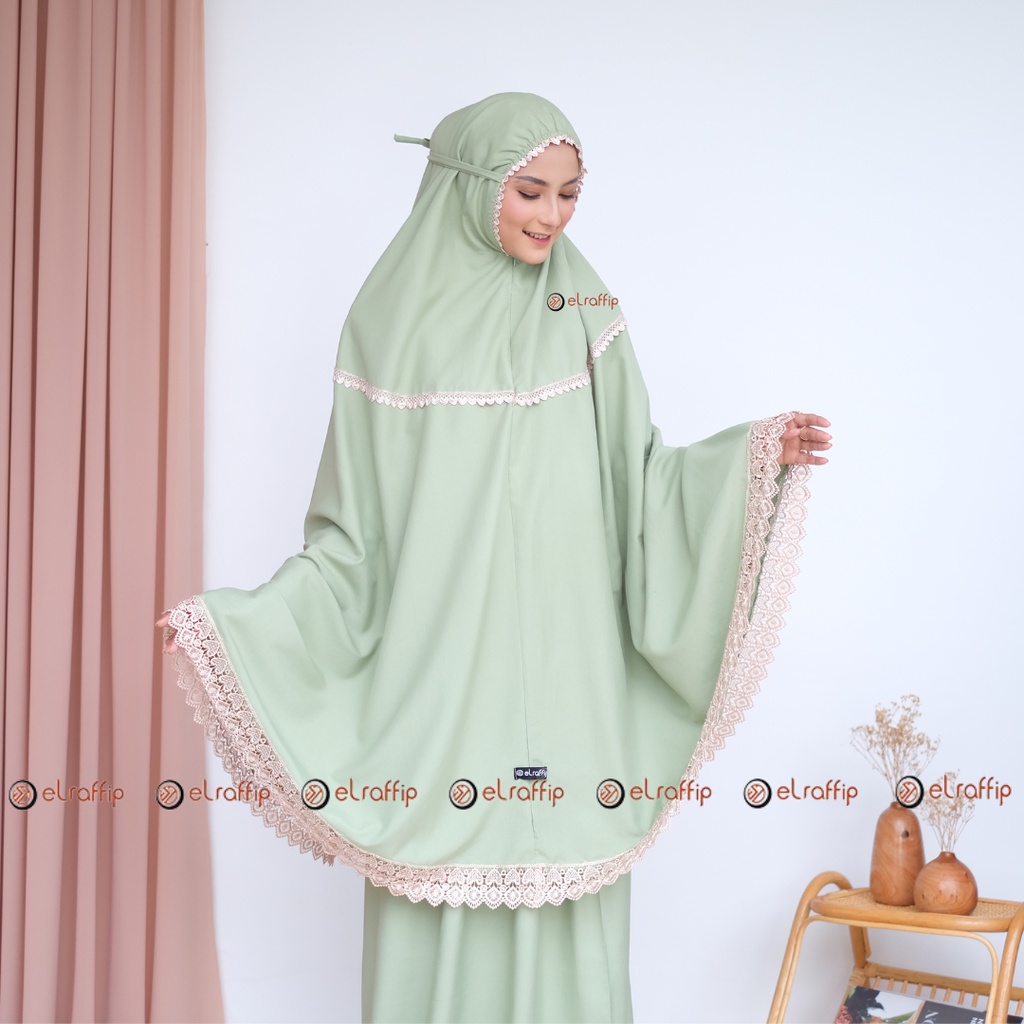 Mukena Dewasa 2 in 1 Katun Renda ShazfaaSeries