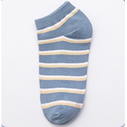 ⭐️𝐈𝐇𝐒 𝟑𝟐𝟐⭐️Kaos Kaki Wanita Motif Catur New Fashion Korean Style Socks Breathable-Biru Garis