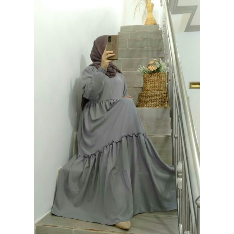 Gamis Babydoll Ity Crepe Premium