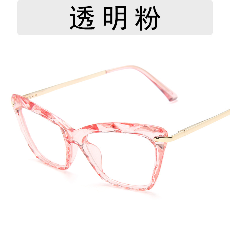 (YUZHU) COD Kacamata Jelly Kacamata Untuk Wanita Retro Cat Eye Black Frame