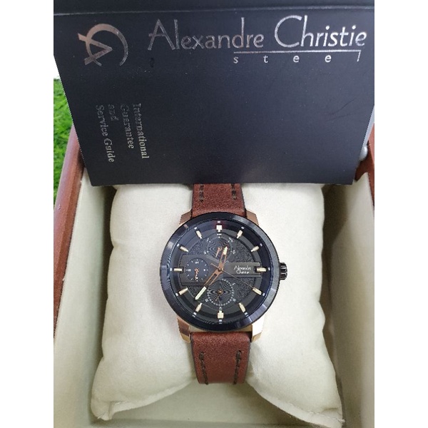 alexandre christie 6562bf black rosegold wanita