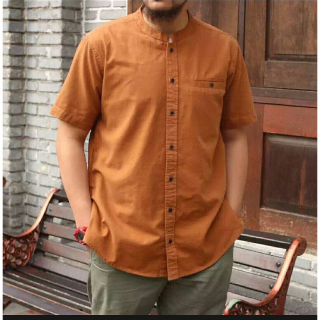 Baju koko pria lengan pendek / baju koko polos / baju koko pria terbaru 2020