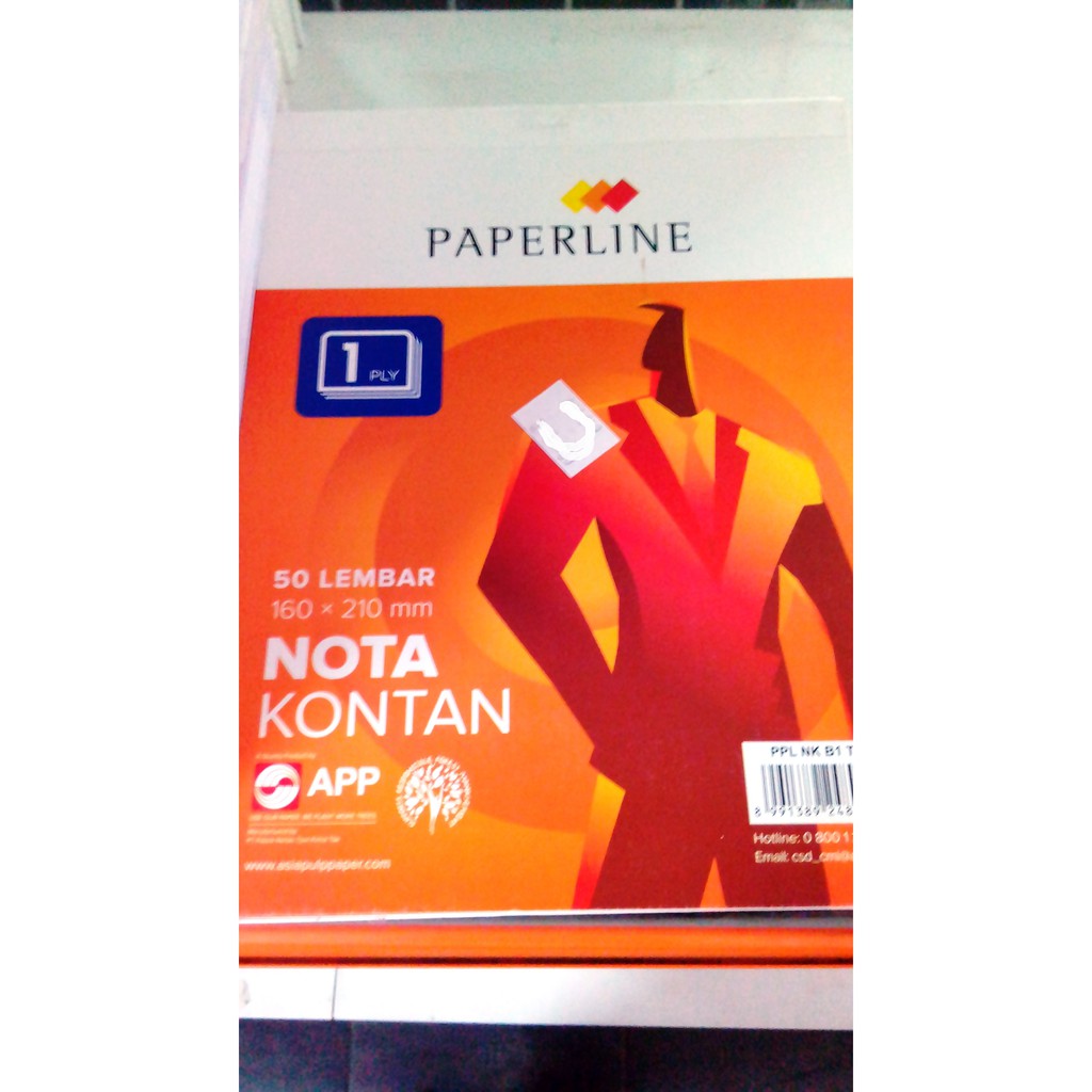 

Buku catatan nota kontan paperline 1 play 50 sheets