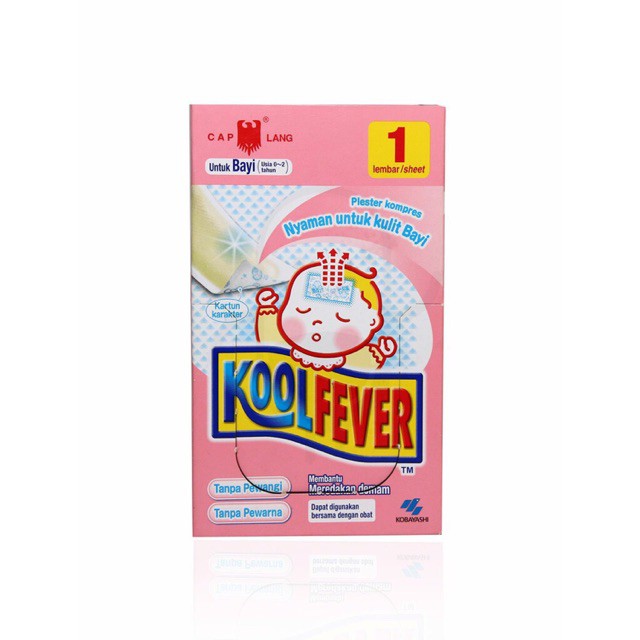 CAP LANG KOOL FEVER BABY 1PCS / CAP LANG / KOOL FEVER / PLESTER DEMAM