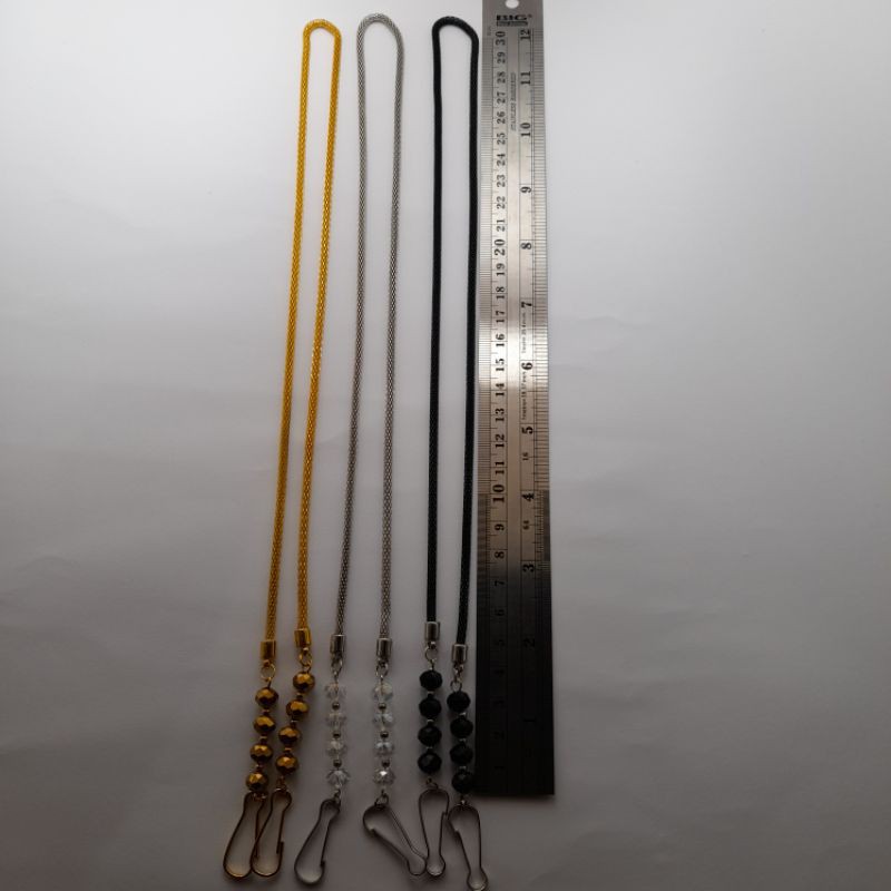 Kalung Masker - Strap Masker - Tali Masker - Kalung Gantungan Masker kristal