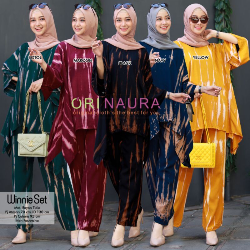SETELAN JUMBO WINNIE SET ORI #1 BY NAURA RAYON ADEM