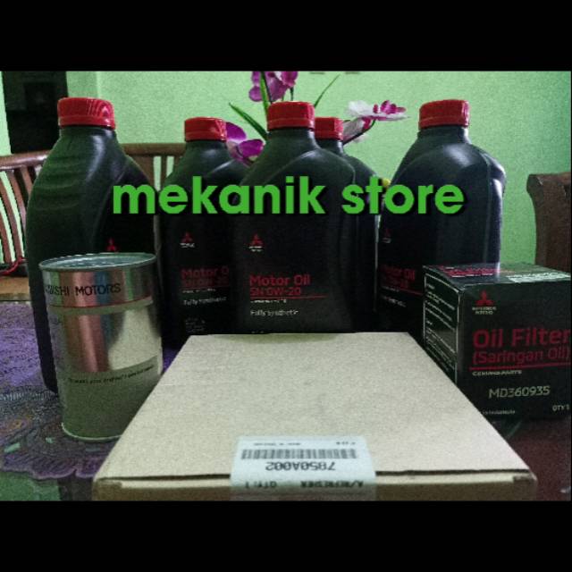 Oli mesin Mitsubishi 0w-20 /paket oli mesin Mitsubishi Outlander