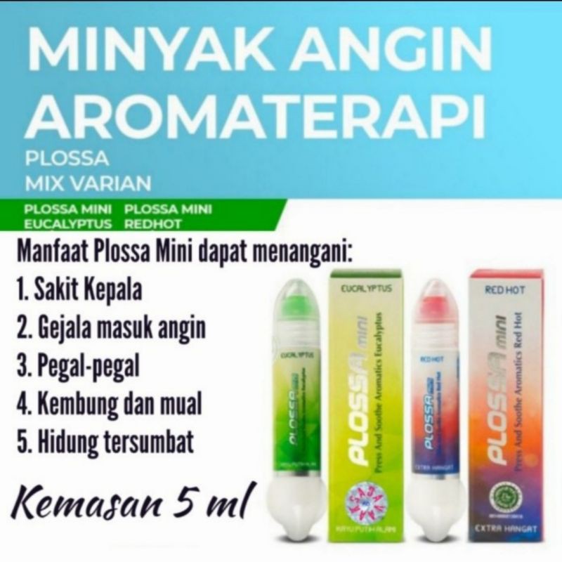 Plossa Mini Roll On - Minyak Angin Aromatherapy